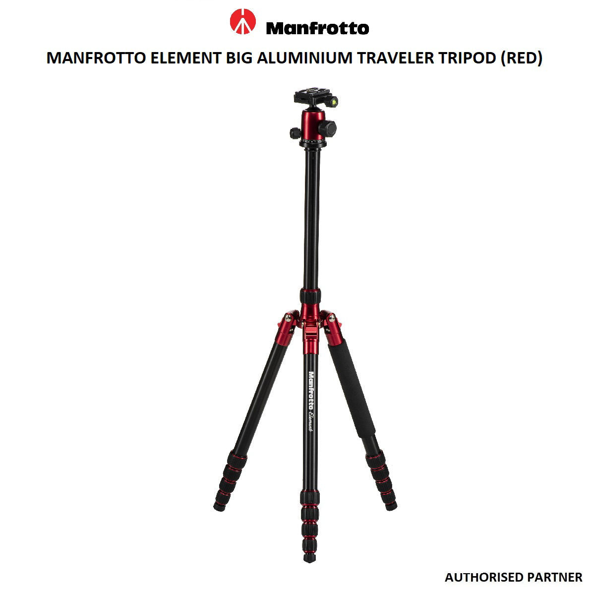 Manfrotto Element Big Aluminum Traveler Tripod Red Future Forward