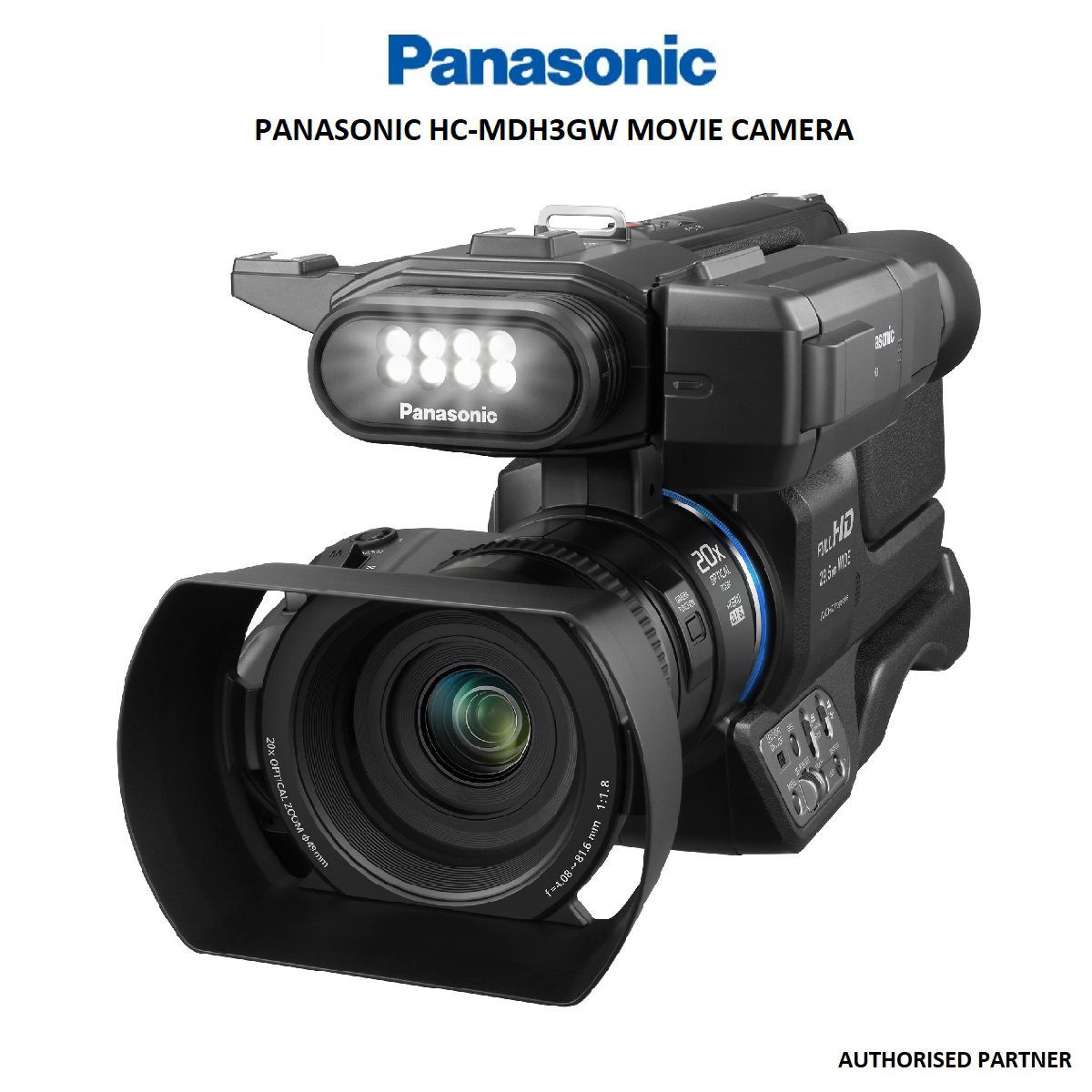 Panasonic HCMDH3 AVCHD Shoulder Mount Camcorder with LCD Touchscreen