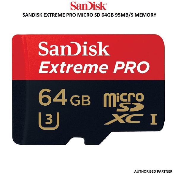 Picture of EXTREME PRO MICRO SD 64GB 95MB/S MEMORY CARD