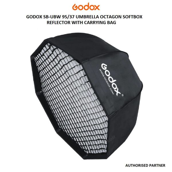 Picture of GODOX SB-UBW 95cm/37" Umbrella Octagon Softbox Reflector with Carrying Bag