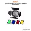 Picture of Godox Barndoor Kit with 4 Color Gels for AD200 Speedlight Head