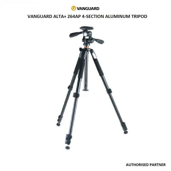 Vanguard Alta+ 264AP Aluminum-Alloy Tripod with Pan-Tilt shops Head 3 Section