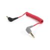 Picture of Rode SC7 3.5mm Right-Angle TRS to 3.5mm Right-Angle TRRS Coiled Adapter Cable for Smartphone
