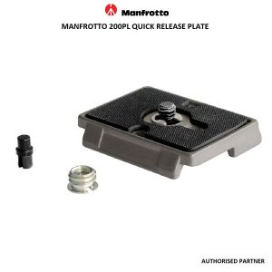 Picture of Manfrotto 200PL Quick Release Plate with 1/4"-20 Screw and 3/8" Bushing Adapter