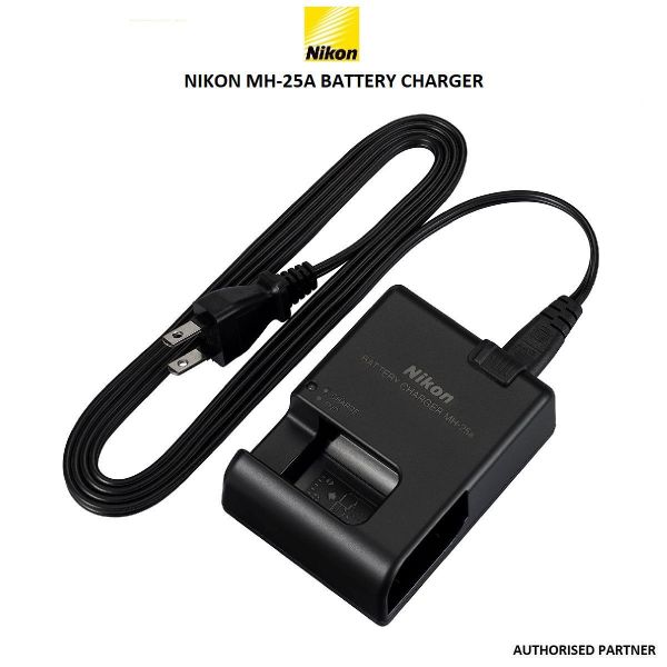 Universal Camera Battery Charger For Nikon MH-25 – For EN-EL15 Batteries (D600, D700, D7100, D800, D810)