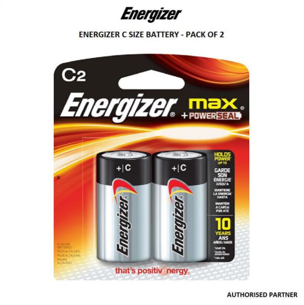 Picture of Energizer Max Alkaline Battery BP2 C Size - 2 Pack