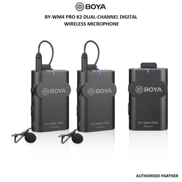 Picture of BOYA by-WM4 PRO-K2 Dual-Channel Digital Wireless Microphone