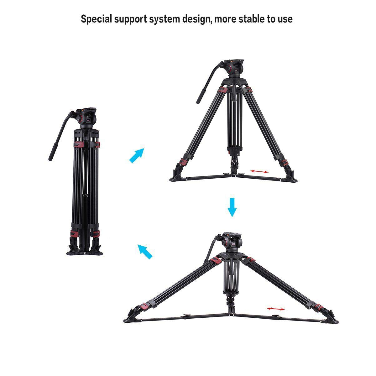 miliboo MTT609A Professional Tripod Future Forward