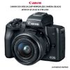 Picture of Canon EOS M50 24.1MP Mirrorless Camera (Black) with EF-M 15-45 IS STM Lens