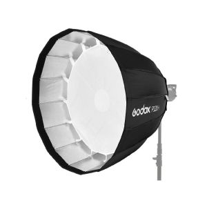 Picture of Godox P120H 120cm Deep Parabolic Soft Box with elinchrom Mount Adapter Ring for Aperture (Black)