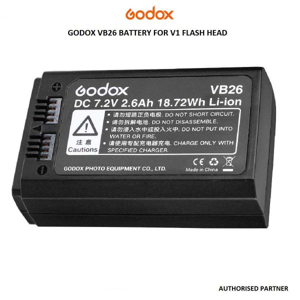 Godox VB26 Lithium Battery for Flash Godox V1 