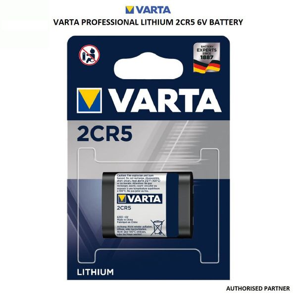 Picture of Varta 2CR5 6V Professional Lithium Battery