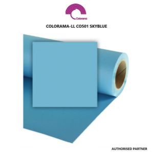 Picture of Colorama Paper Background 1.35X11m Sky Blue