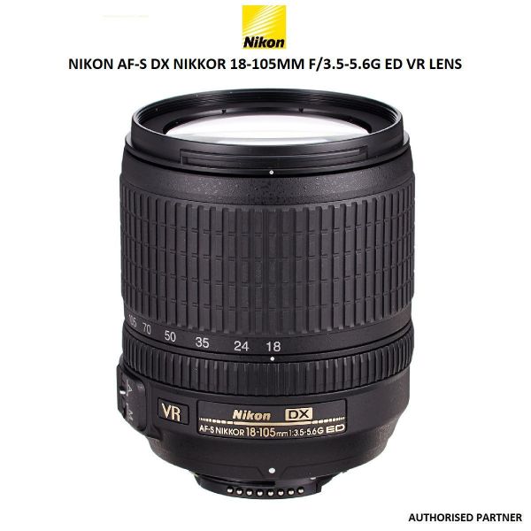 Nikon AF-S DX Nikkor 18-105 mm F/3.5-5.6G ED VR Zoom Lens