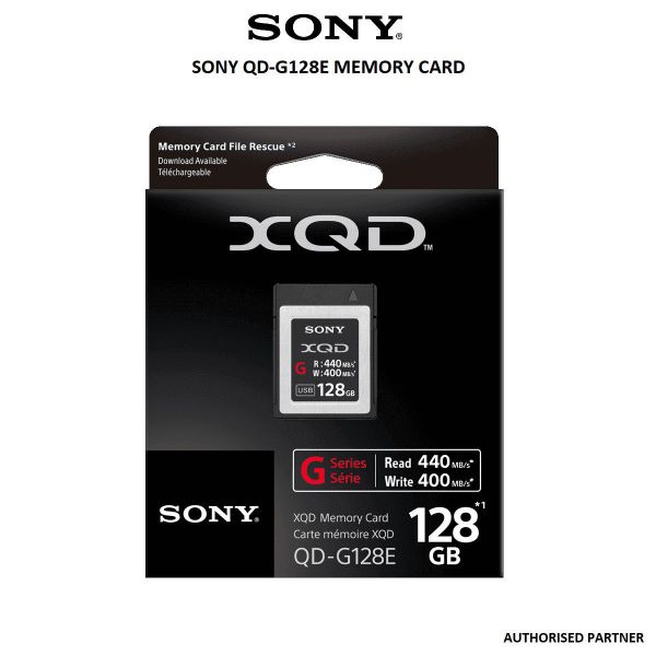 Sony QD-G128E 128 GB XQD Card Class 10 440 MB/s Memory Card