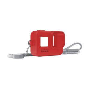 Picture of GoPro Silicone Sleeve and Adjustable Lanyard Kit for GoPro HERO8 (Firecracker Red)