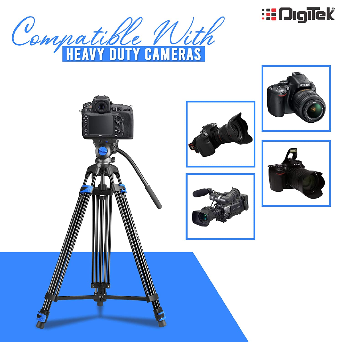 Digitek Platinum Heavy Duty Video and Photo Professional Tripod (DPTR
