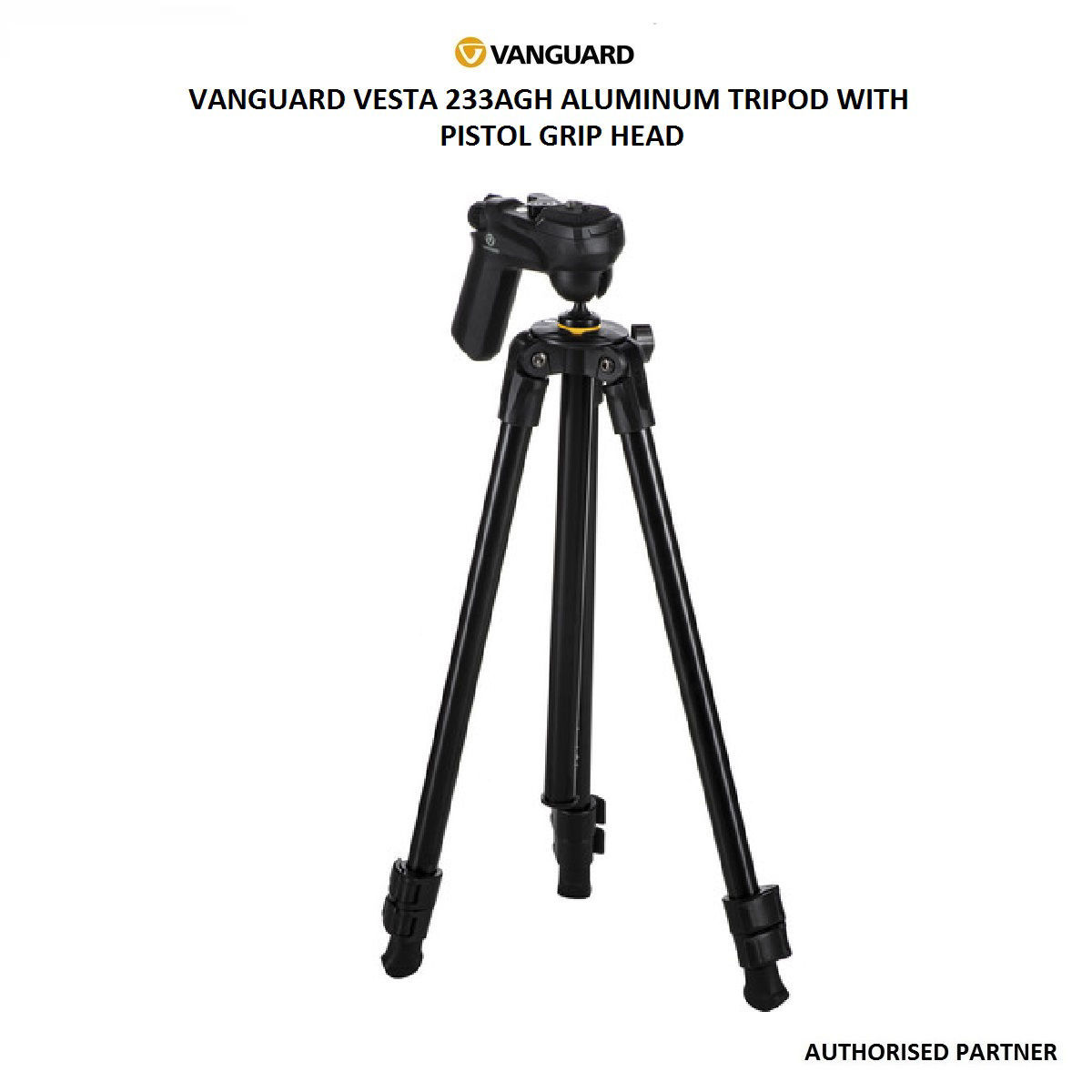 Vanguard Vesta 233AGH Aluminum Tripod with Pistol Grip Head Future