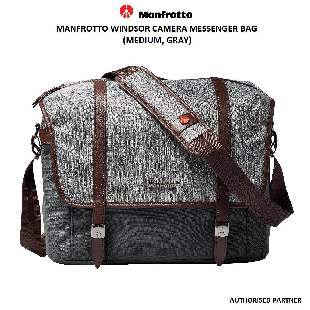 Manfrotto Windsor Camera Messenger Bag (Medium, Gray) Future Forward