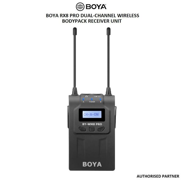Picture of BOYA RX8 Pro Dual-Channel Wireless Bodypack Receiver Unit