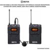 Picture of Boya by-WM6 Ultra High Frequency UHF Wireless Lavalier Microphone System for Canon, Nikon, Sony DSLR Camera Audio Recorder