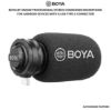 Picture of Boya BY-DM100 Professional Stereo Condenser Microphone for Android Devices with a USB Type-C Connector