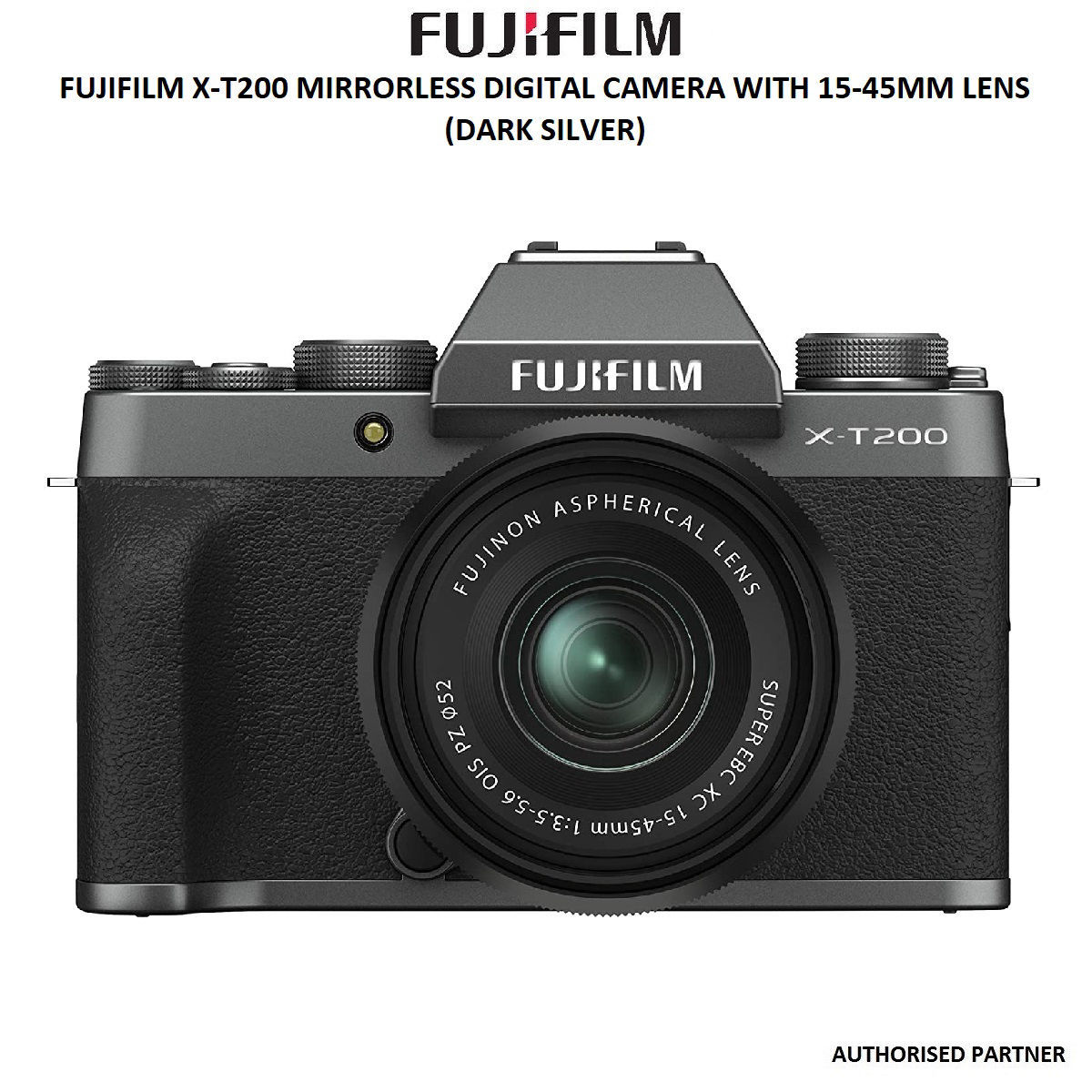 FUJIFILM XT200 Mirrorless Digital Camera with 1545mm Lens (Dark Silver) Future Forward
