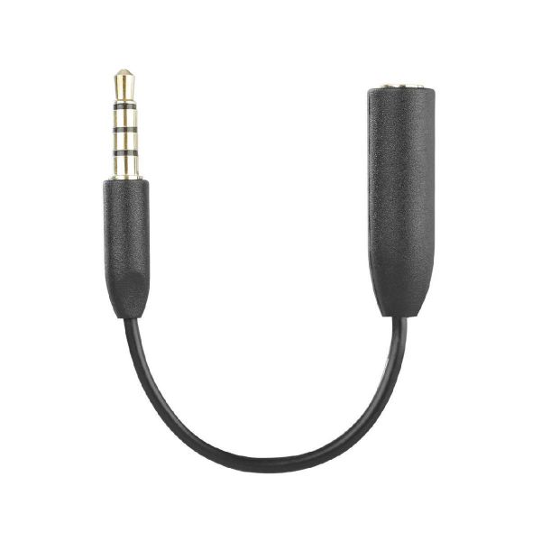Picture of Saramonic SR-UC201 3.5mm TRS Female to 3.5mm TRRS Male Adapter Cable for Smartphones (3")