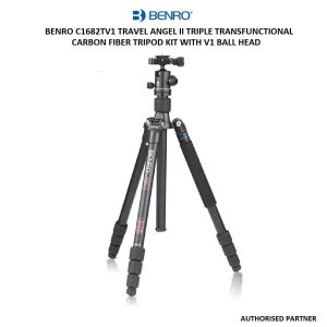 Picture of Benro C1682TV1 Travel Angel II Triple Transfunctional Carbon Fiber Tripod Kit with V1 Ball Head