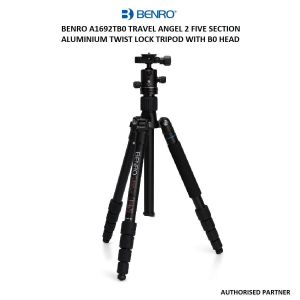 Picture of Benro A1692TB0 Travel Angel 2 Five Section Aluminium Twist Lock Tripod with B0 Head
