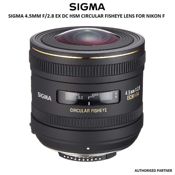 Sigma 4.5mm f/2.8 EX DC HSM Circular Fisheye Lens for Nikon F ...