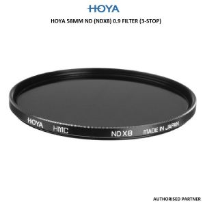 Picture of Hoya 58mm ND (NDX8) 0.9 Filter (3-Stop)