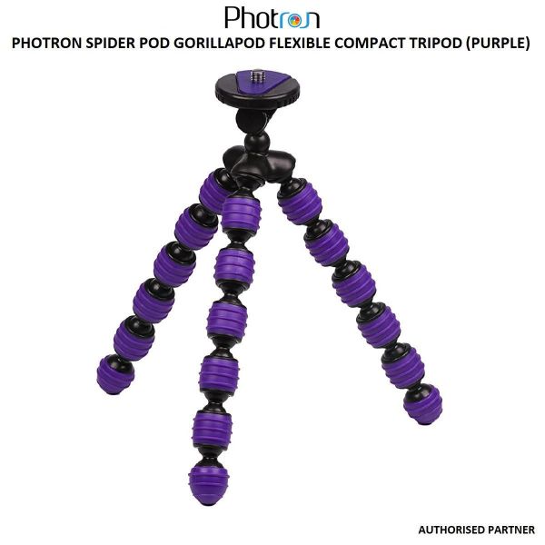 Picture of Photron Spider Pod GorillaPod Flexible Compact Tripod (Purple)