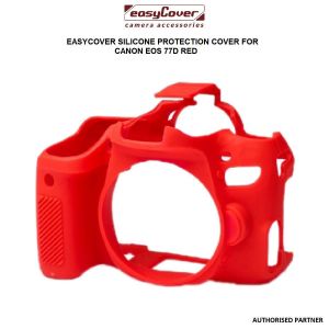 Picture of easyCover Silicone Protection Cover for Canon 77D (Red)