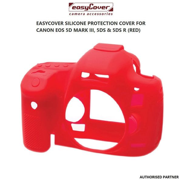 Picture of easyCover Silicone Protection Cover for Canon EOS 5D Mark III, 5DS & 5DS R (Red)