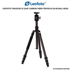 Picture of Leofoto Traveller LE-324C Carbon Fiber Tripod & CB-46 Ball Head