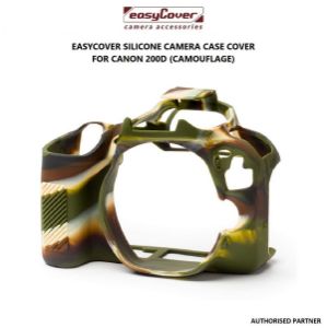 Picture of EasyCover Silicone Protective Camera Case Cover for Canon 200D/250D Camouflage