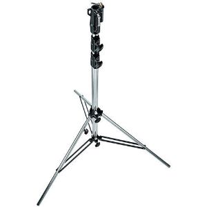 Picture of Manfrotto 126CSU Heavy Duty Chrome Plated Steel Stand with Leveling Leg - 10.9' (3.3m)