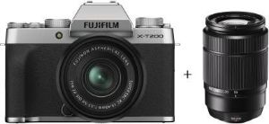 Picture of FUJIFILM X Series X-T200 Mirrorless Camera Body with 15-45 mm + 50-230 mm Dual Lens Kit (Silver)
