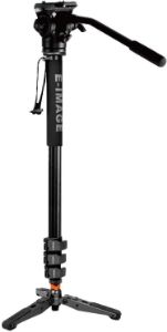 Picture of E-Image MA600+610FH 6.6ft 4 Section Aluminium Photo Video Monopod with EH610 Fluid Head