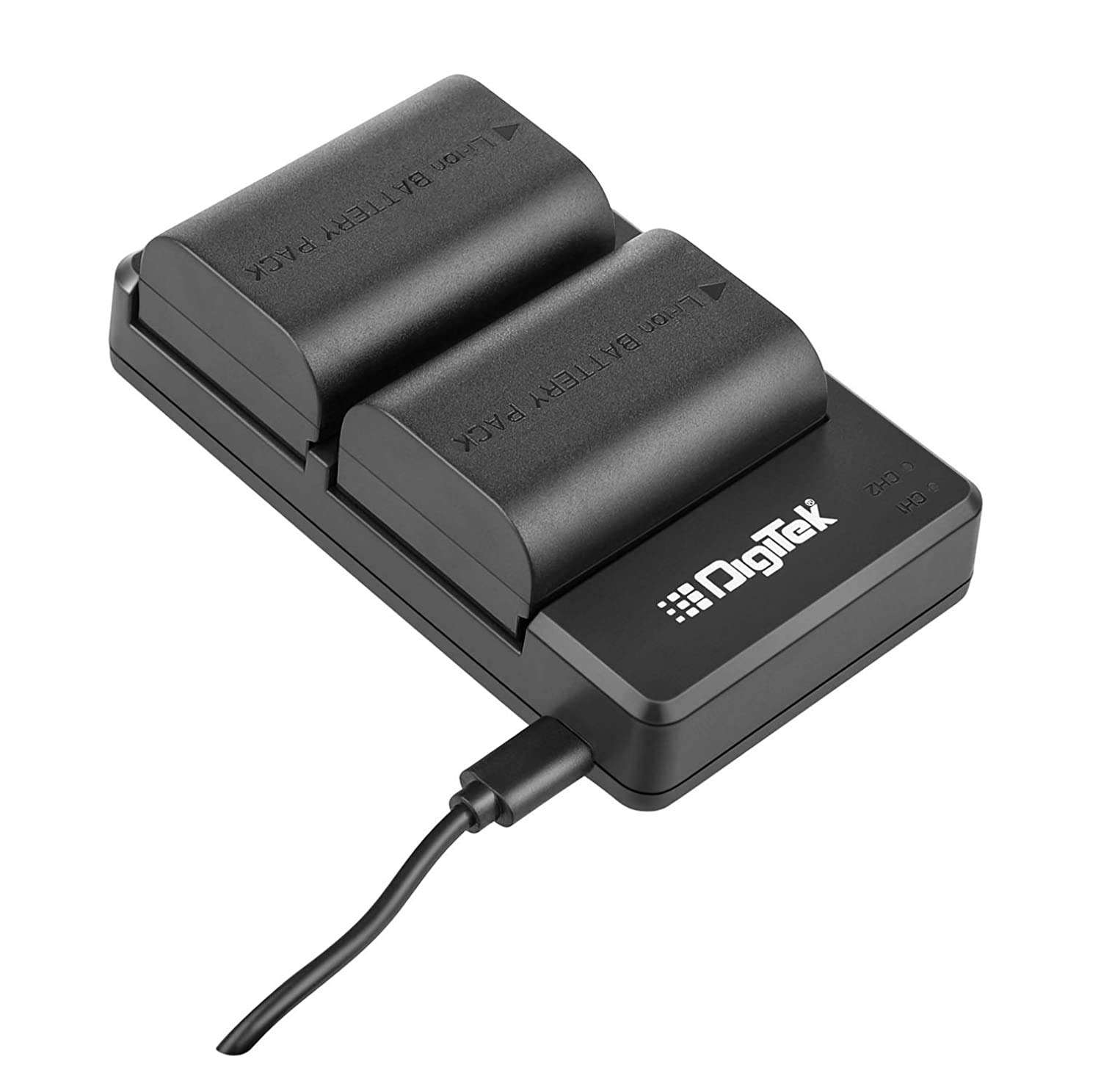 DIGITEK® (DPUC010 (LPE6) Camera Battery Charger with Two LP E6