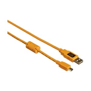 Picture of Tether Tools TetherPro USB 2.0 Type-A to 5-Pin Mini-USB Cable (Orange, 6')