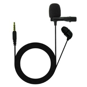 Picture of JBL Commercial CSLM20 Omnidirectional Lavalier Microphone, Earphone for calls, Video Conferences, and Monitoring,