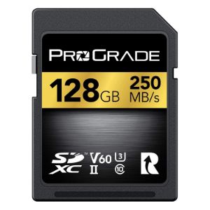 Picture of ProGrade Digital 128GB UHS-II SDXC Memory Card (Gold)
