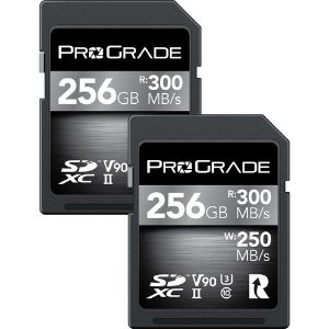 Picture of ProGrade Digital 256GB UHS-II SDXC Memory Card (2-Pack) (Cobalt)