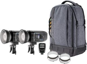 Picture of FJ400 Strobe 2-Light Backpack Kit with FJ-X2m Universal Wireless Trigger