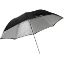 Picture of Convertible Compact Collapsible Umbrella - Optical White Satin with Removable Black Cover (43")