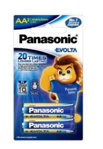 Picture of Panasonic EVOLTA Alkaline AA Battery, Pack of 2