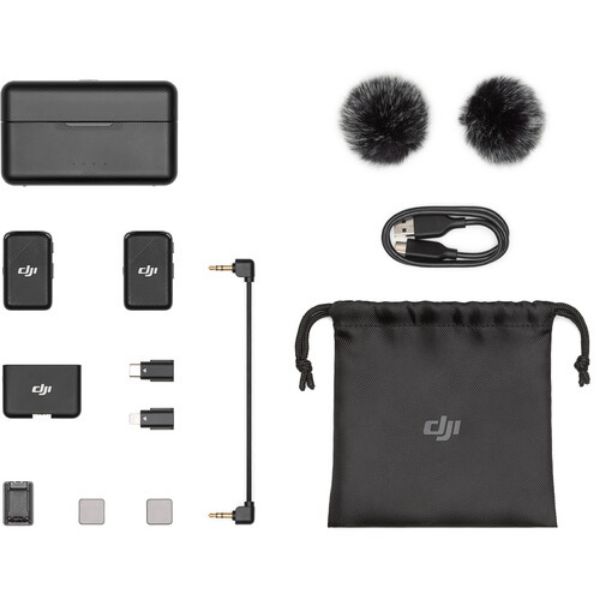 Rent a DJI Mic (2 TX + 1 RX + Charging Case), Wireless Lavalier Microphone,  250m (820 f, Best Prices