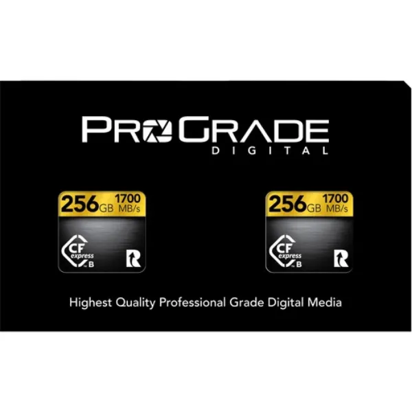 Picture of ProGrade Digital 256GB CFexpress 2.0 Type B Gold Memory Card (2-Pack)